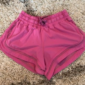 hot pink lululemon shorts